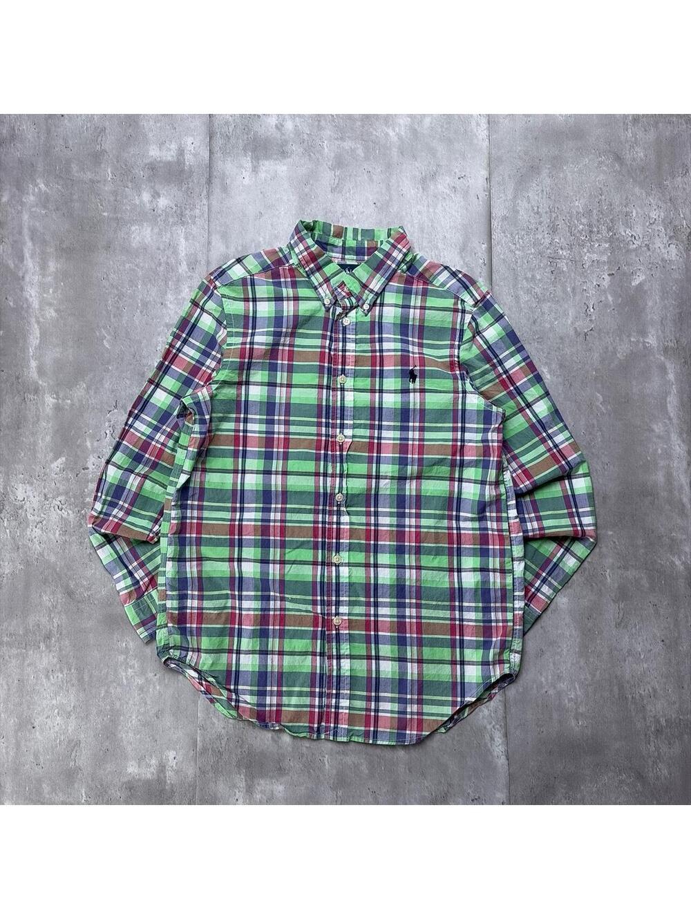 Y2K Polo Ralph Lauren Plaid Long Sleeve Button Up Shirt